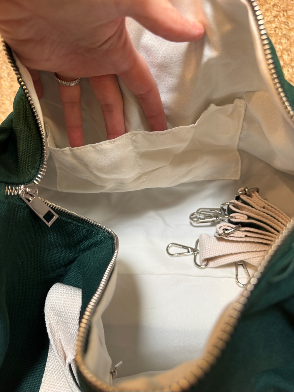 AG1 Green Canvas Tote - Picture 4 of 6